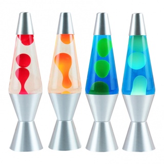 【Zlm】โคมไฟ Lava สีเงินทนทานสําหรับตกแต่งบ้าน