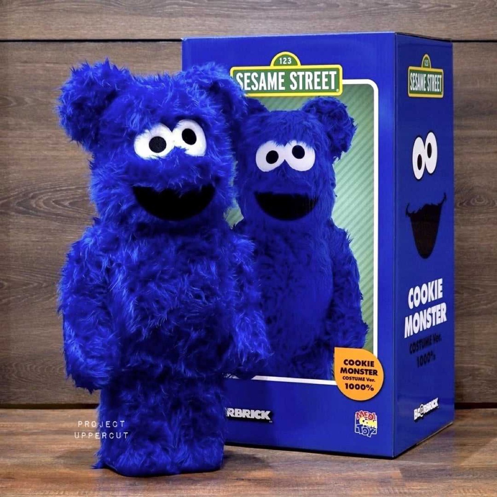 BE@RBRICK 1000% SESAME STREET : Cookie Monster - Costume Version [New]