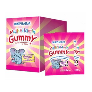 Biopharm multivitamin gummy jelly วิตามินรวม กลิ่นมิกซ์เบอร์รี่ ขนาด 24 กรัม