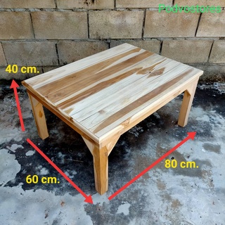 โต๊ะญี่ปุ่นตัวเตี้ยทำจากไม้สักทองใช้วางของ วางทีวี รองตู้เตียงขึ้นที่สูงหนีน้ำท่วมได้ไม่ผุไม่บวม