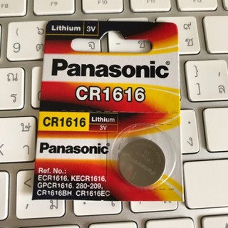 ถ่าน Panasonic CR1616 3V สีแดง จำนวน 1ก้อน ของแท้บริษัท