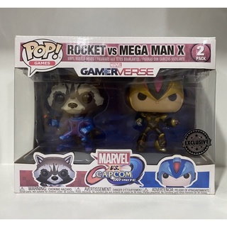 Funko Pop Rocket VS Mega Man X Marvel Capcom 2 Pack Exclusive