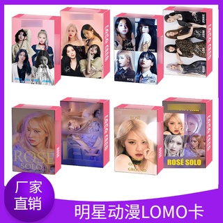 30 ชิ้น / เซต BP BLACKPINK LOMO การ์ด JENNIE ROSE LISA JISOO LOMO การ์ด