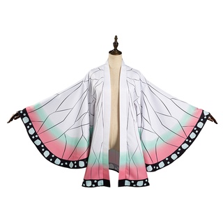 Generic Kochou Shinobu Kimono Coat Cosplay Costume Women White XXL