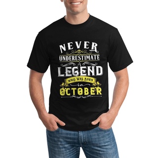 เสื้อยืด พิมพ์ลายกราฟิก Legend Who Was Born In October สไตล์ฮิปฮอป สําหรับผู้ชายS-5XL