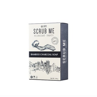 สบู่ชาโคล O-Spa Bamboo Charcoal Soap - Midnight Party 140g  สบู่ถ่านไม้ไผ่ผสมงาดำ กลิ่นมิดไนท์ปาร์ตี้