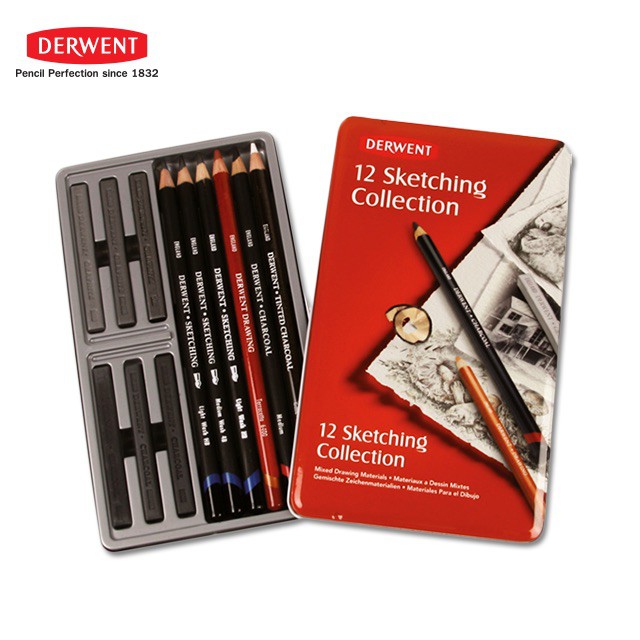 (พรีออร์เดอร์ 3-5 วัน) DERWENT SKETCHING COLLECTION 12
