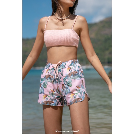 Stella shorts - Pink leopard