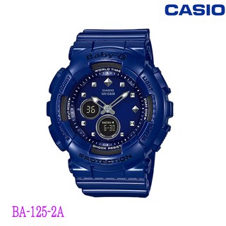 แท้ศูนย์ Casio BABY-G นาฬิกาข้อมือผู้หญิง สายเรซิน  รุ่น BA-125-2A ประกันศูนย์ cmg 1 ปี