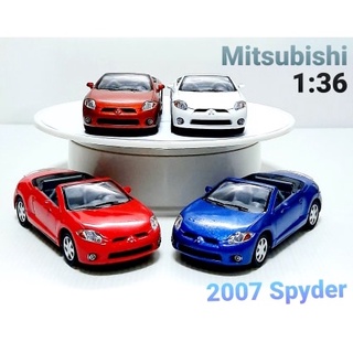 โมเดลรถมิตซู สปายเดอร์ Mitsubishi Spyder Scale 1:36 โมเดลรถเหล็ก รถโมเดล ความยาวรถ 5 นิ้ว (เท่าฝ่ามือ) งาน Kinsmart