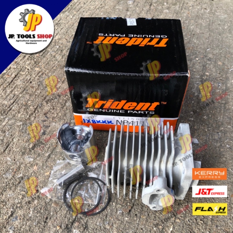 ชุดเสื้อสูบ เสื้อสูบครบชุด 411 อย่างดี Trident‼️ หนา แข็งแรง เครื่องตัดหญ้า 411 เสื้อสูบเครื่องตัดหญ