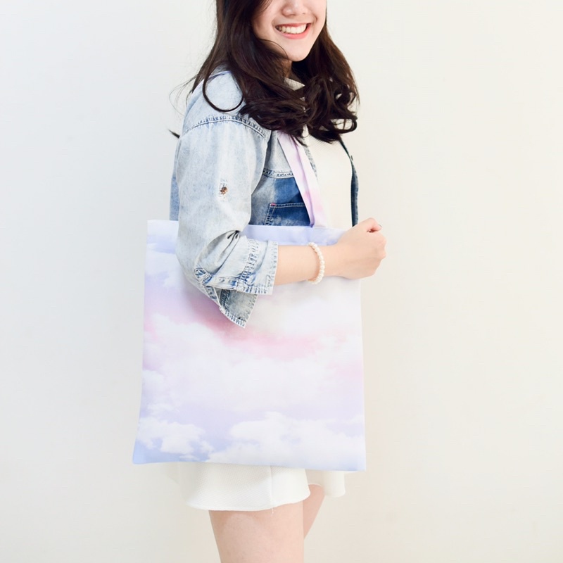 HOT Vibes.brandd กระเป๋าผ้า vibes รุ่น Cotton Candy Sky
