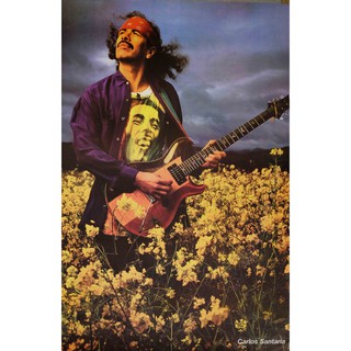 โปสเตอร์ รูปถ่าย นัก ดนตรี กีตาร์ ละติน ร็อก ซานตาน่า Carlos Santana POSTER 24”x35” Inch Latin Blues Rock V2