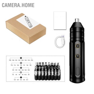 Camera.home Electric Screwdriver USB Charging Automatic Hand Drill Mini Household for Equipment Maintenance