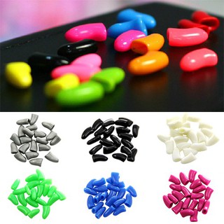 20Pcs ซิลิโคนนุ่มสัตว์เลี้ยงสุนัขแมวแมว Kitt Paw Claw ควบคุม Sheath Nail Caps ครอบคลุม