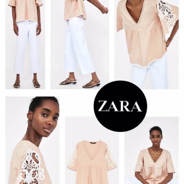 เสื้อลูกไม้ zara