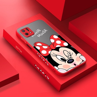 เคส Oppo A16K การ์ตูนมินนี่เมาส์ ซิลิโคน เคสแข็ง ฝ้า เคสใส