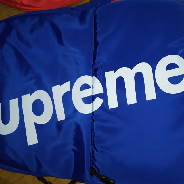 กระเป๋าเป้ Supreme สีน้ำเงินตัวท๊อป !!! ลิขสิทธิ์แท้ !!!
