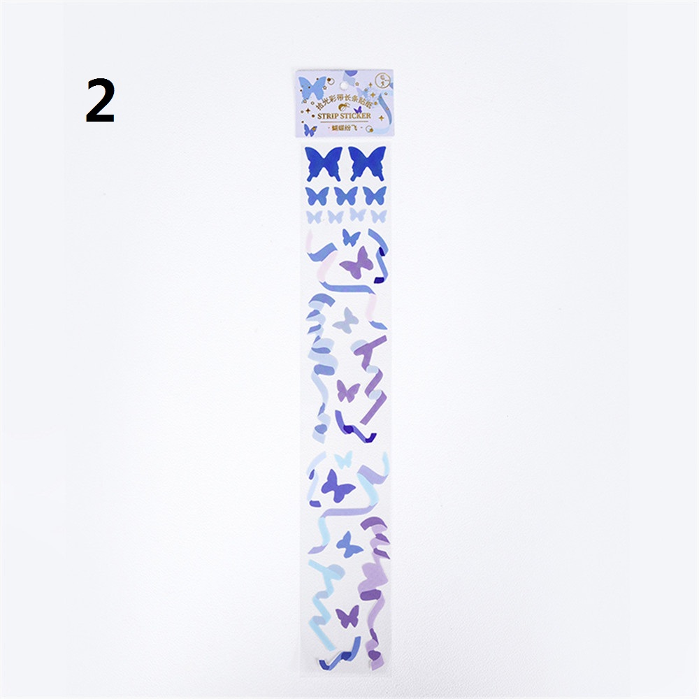 1Pcs Ribbon Series Long Strip Stickers Ribbon Photo Album Decoration ...
