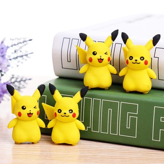 Bestprice 1920 Pikachu ยางลบดินสอยางลบลาย Pokemon Go อุปกรณ์เครื่องเขียนยางลบ