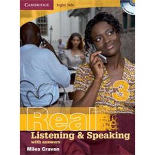 DKTODAY หนังสือ REAL LISTEN&amp;SPEAK 3 WITH ANS.&amp;CD