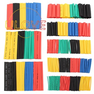 328x Electrical Cable Heat Shrink Tube Tubing Wrap Sleeve Assortment