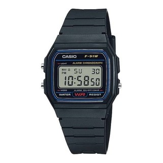 Casio รุ่นF-91w✅ระบบดิจิตอล กันน้ำ✅ของแท้✅พร้อมกล่องอุปกรณ์ครบทนทานแรงกระแทกรุ่นที่ต้องมี