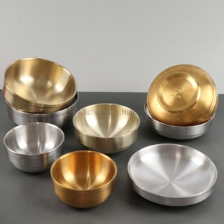 KITCHENWARE_NUMBER1 ถ้วยข้าวเกาหลี ถ้วยใส่อาหารสแตนเลสเกรด304