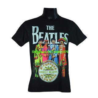 เสื้อยืดผ้าฝ้ายพรีเมี่ยมเสื้อวง The Beatles เสื้อยืดแฟชั่นวงดนตรี เสื้อวินเทจ เดอะบีเทิลส์ BTL1765