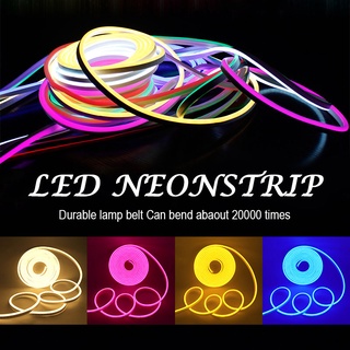 ไฟเส้น LED Neon Flex กันน้ำทนทาน ดัดงอได้ ไฟเส้นและหัวจ่ายขายแยก ไฟแถบ นีออนสีสวย ไฟตกแต่งบ้าน ไฟแต่งห้อง