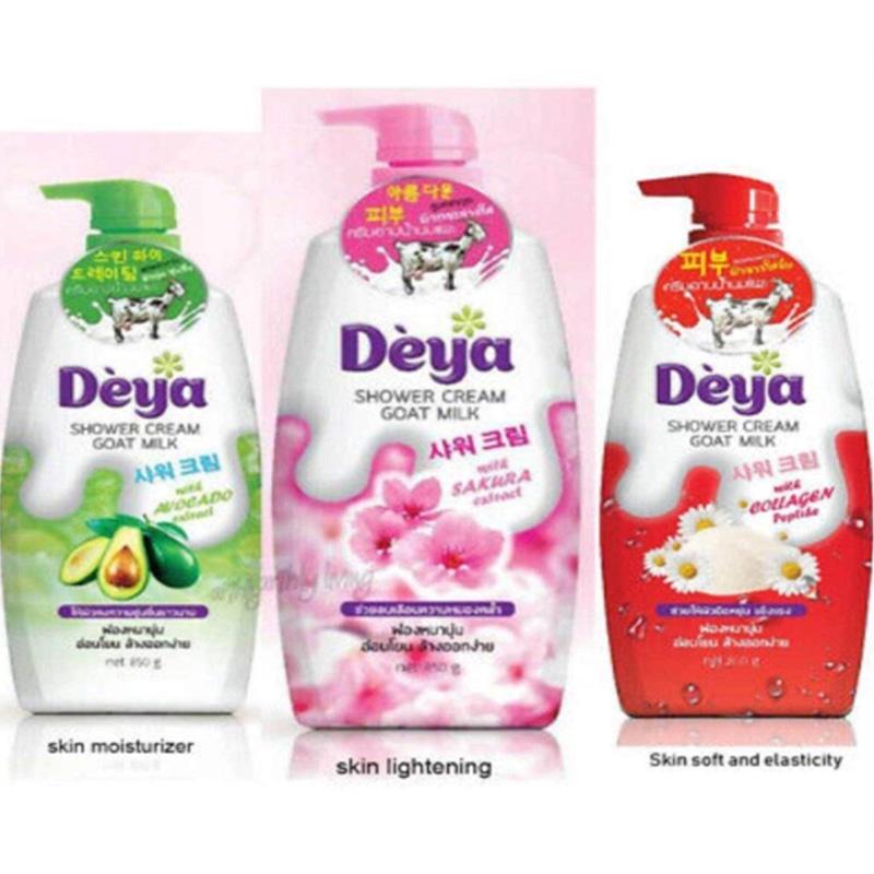 Deya goat milk shower cream ดีย่า ครีมอาบน้ำ สูตร น้ำนมแพะ 850ml.