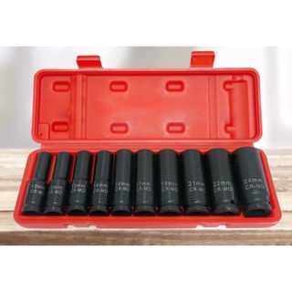 ALSO SOCKET SET CR-V ชุดบล็อก บล็อกลม 4หุน 1/2" 10ชิ้น