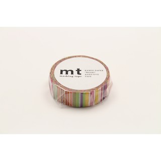 mt masking tape multi border vivid (MT01D285) / เทปตกแต่งวาชิ ลาย multi border vivid แบรนด์ mt masking tape ประเทศญี่ปุ่