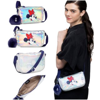 Kipling 90 YEAR Clementine Disneys Minnie Mouse And Mickey Mouse Crossbody Bag กระเป๋าสะพายรุ่นใหม่