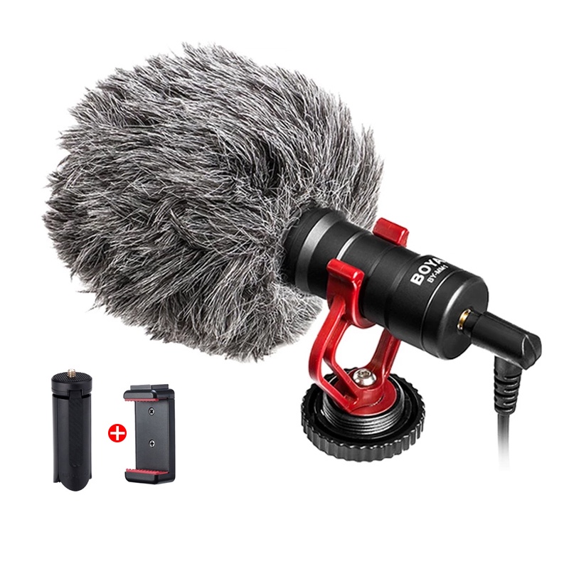 BOYA BY-MM1 Shotgun Video Microphone Universal Recording Microphone Mic for DSLR Camera iPhone Android Smartphones Mac T