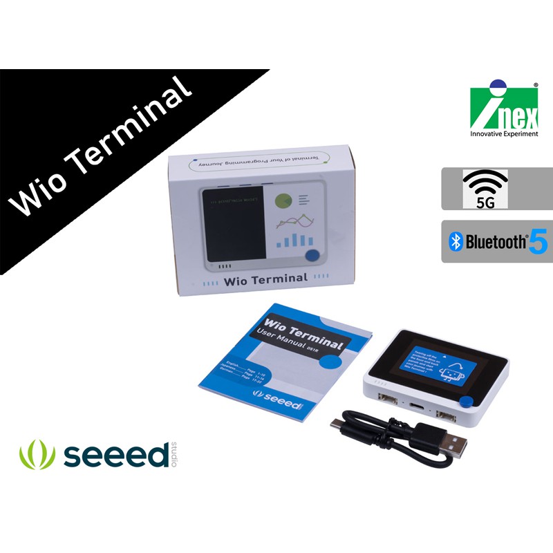 INEX WIO Terminal seeed studio กล่องสมองกลไร้สาย WiFi 2.4GHz/5GHz เพื่องานควบคุมและ IoT/Internet/ard