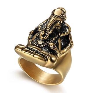 Fashion Pria Indah Gajah Punk Cincin Fashion Jewelry