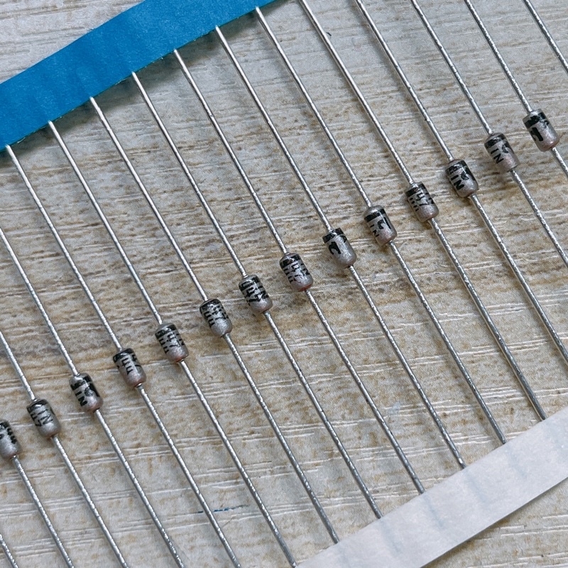 [จำนวน 100 ตัว] ZD ซีเนอร์ไดโอด 15V. 1W (1N4744ATA)