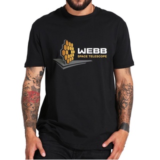 เสื้อยืดผู้ชาย เสื้อยืดแฟชั่น ลายโลโก้กล้องโทรทรรศน์อวกาศ James Webb สไตล์โกธิค S-5XL