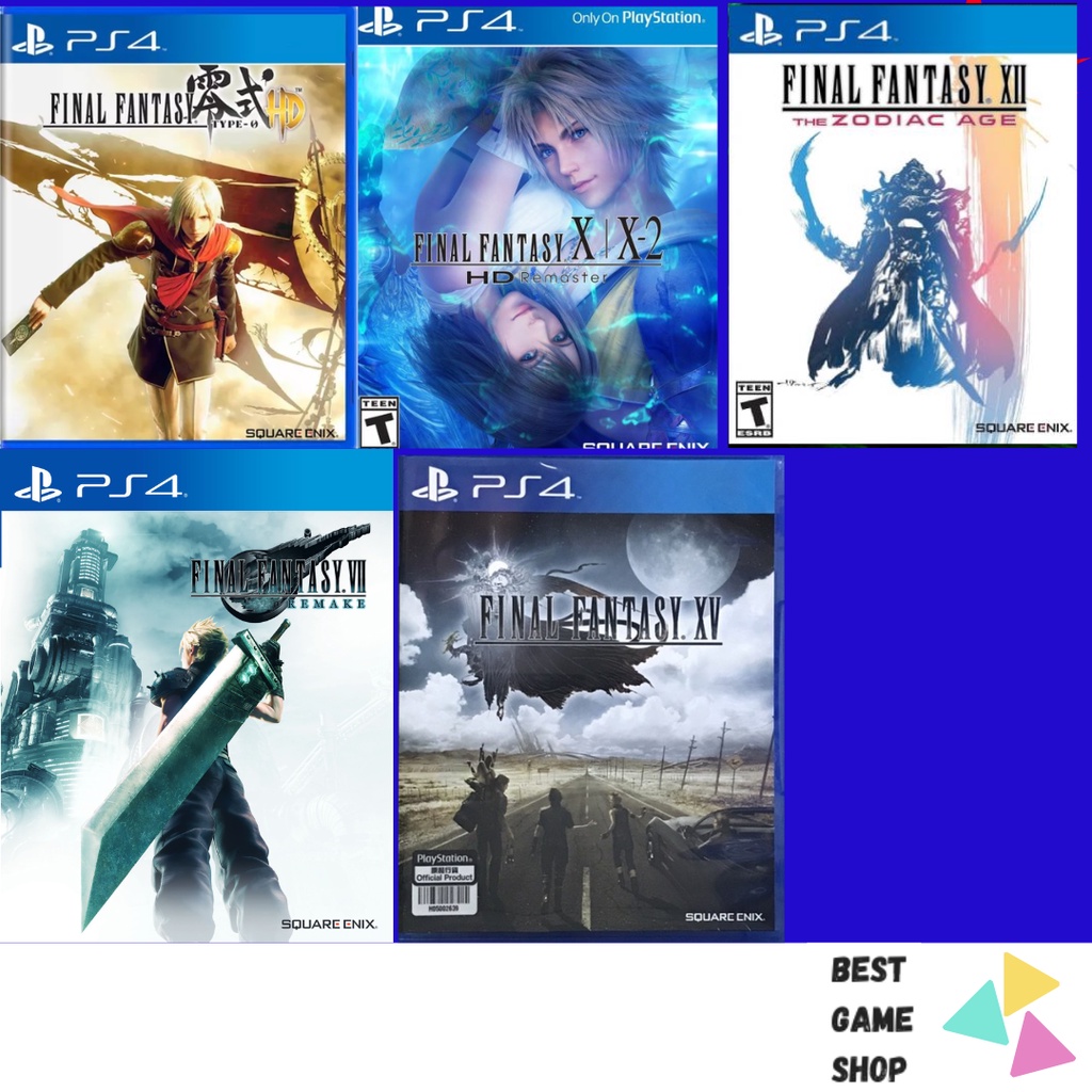 Final fantasy VII Remake / X / XII / XV / Type-0 Ps4 (มือ1/มือ2)