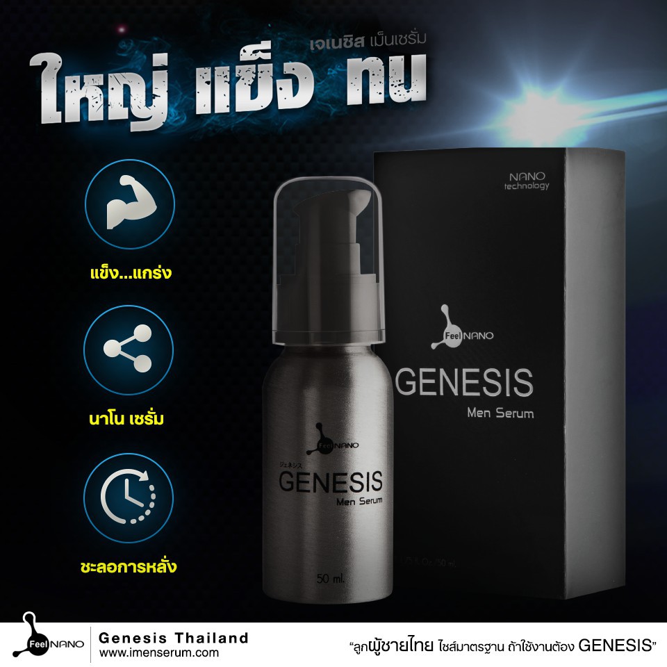 Genesis Men Serum 50 ml ผลิตภัณฑ์เพิ่มขนาดของคุณผู้ชาย จาก U.S.A.