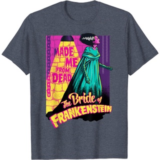 เสื้อยืดลําลอง แขนสั้น คอกลม พิมพ์ลาย Made Me From Dead Bride Of Frankenstein แฟชั่นสไตล์เกาหลี