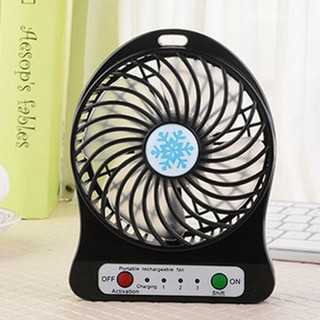 พัดลมมินิ พัดลมพกพา ชาร์จได้ พัดลมตั้งโต๊ะขนาดเล็ก Portable Rechargeable Fan