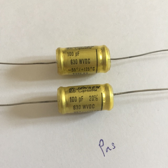 คาปาซิเตอร์ Jensen capacitor 100pf คู่ละ900฿ Shopee Thailand
