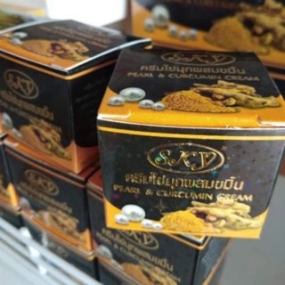 ครีมไข่มุกผสมขมิ้น สกาย ของแท้ Pearl & Curcumin Cream SKY