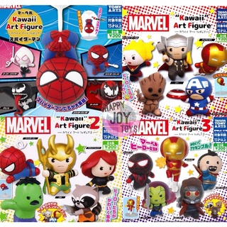 กาชาปองมาเวล คาวาอิ้อาร์ท ฮ้โร่ ไอร่อนแมน กัปตันอเมริกา ธอร์ ของแท้ Gashapon Marvel Avengers Kawaii Art Figure