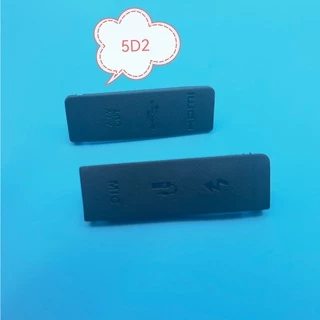 * 1 ชุดใหม่ 6D 5D 5D2 5D3 40D 50D HDMI-เข้ากันได้กับ MIC Cap อินเทอร์เฟซ USB ยางฝาปิดประตูสําหรับ Canon 6D 5D2 5D3 40D 50D กล้อง Part