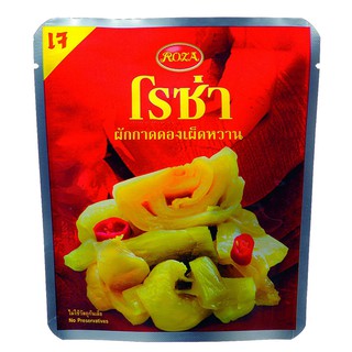 Roza โรซ่า ผักกาดดองเผ็ดหวาน แบบซอง 145 ก.