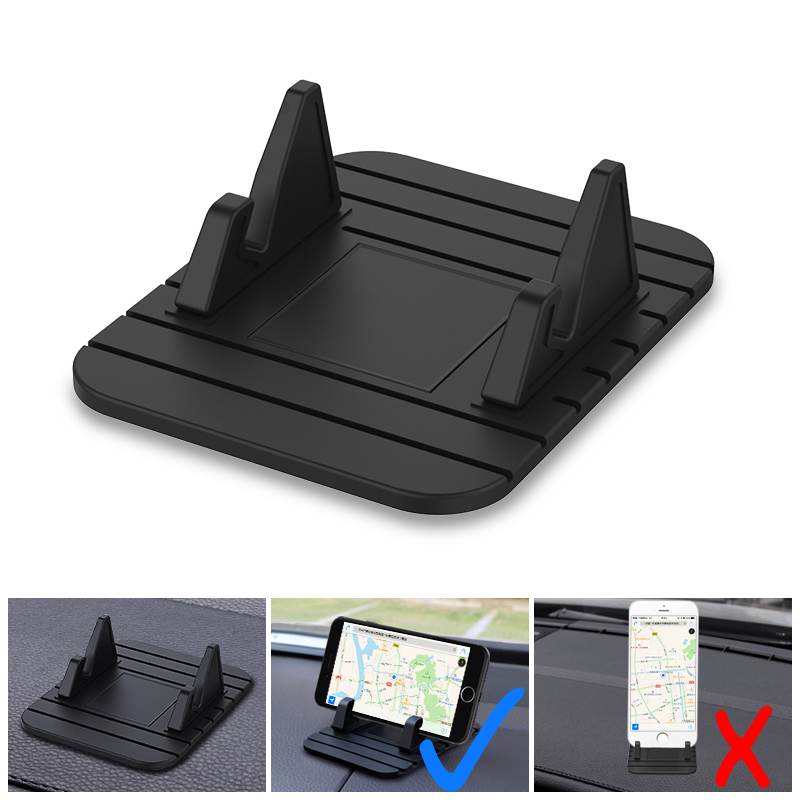 1 ชิ้น แดชบอร์ดรถยนต์ GPS ซิลิโคน กันลื่น ที่วางโทรศัพท์ สากล เมาท์ GPS ขาตั้ง