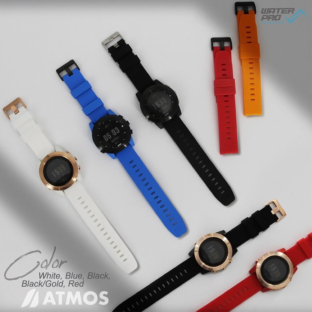 สายซิลิโคนสำรองสำหรับนาฬิกาดำน้ำ – ATMOS Strap 24mm & 26mm แบรนด์ ATMOS